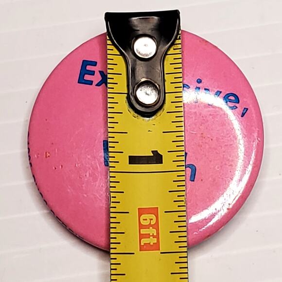 Expensive But Worth It Russ Berrie and Company 1985 Vtg Button Pin 1.5" - Picture 5 of 5